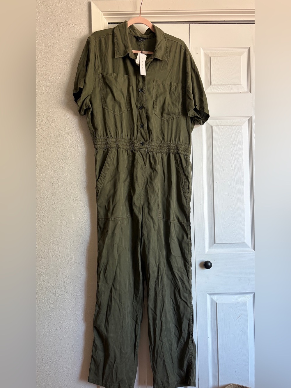Sanctuary XL Olive Green Utility Jumpsuit